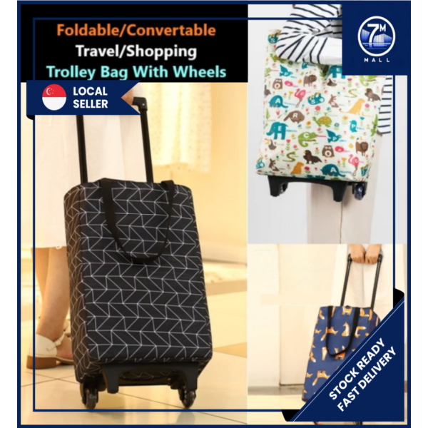 Foldable Trolley Bag With Wheels