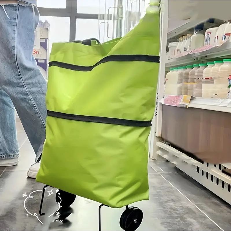 Foldable Trolley Bag With Wheels - Image 2