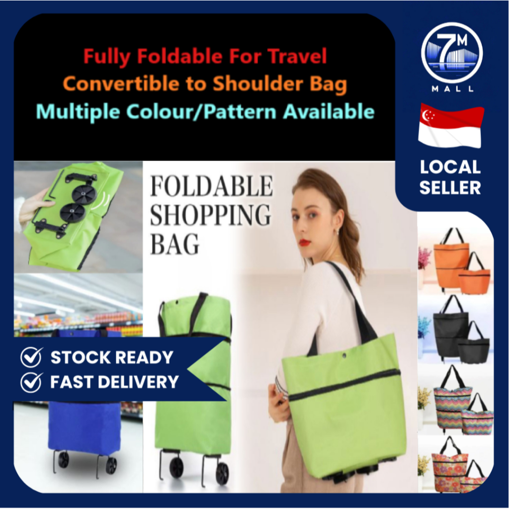 Foldable Trolley Bag With Wheels